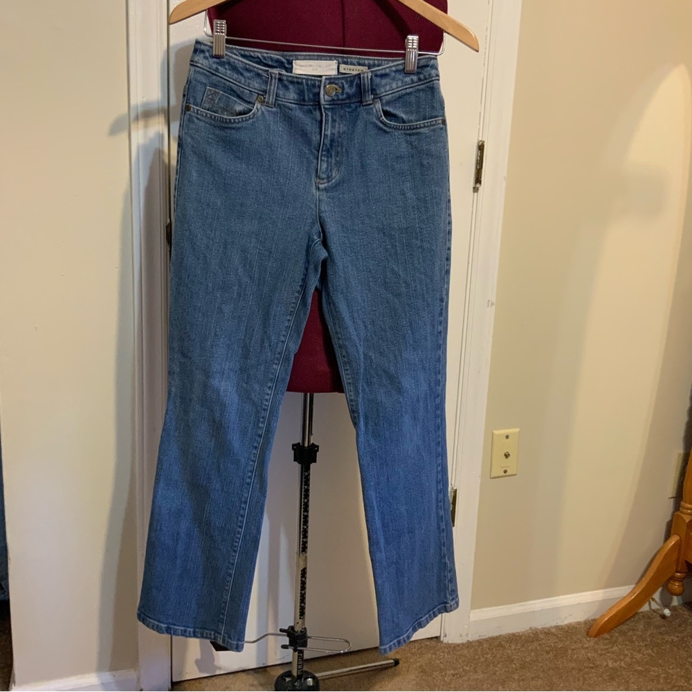 Like New Jones New York Stretch light Blue Jeans Petite  Women 2 Size